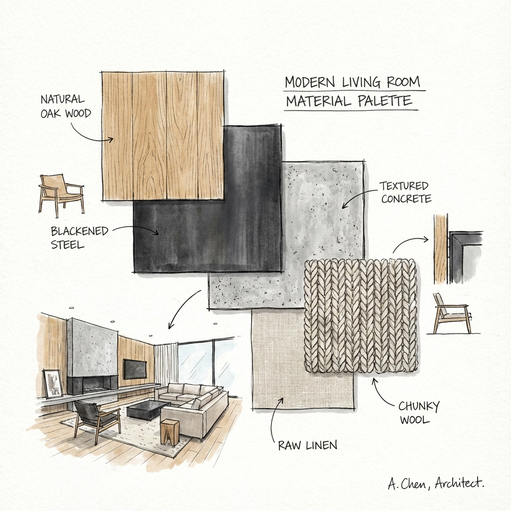 Creation of High-quality Space by Combination of Materials